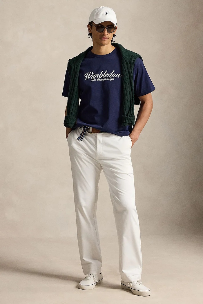 Odzież Polo Ralph Lauren T-shirt męski bawełniany 710B16059 granatowy