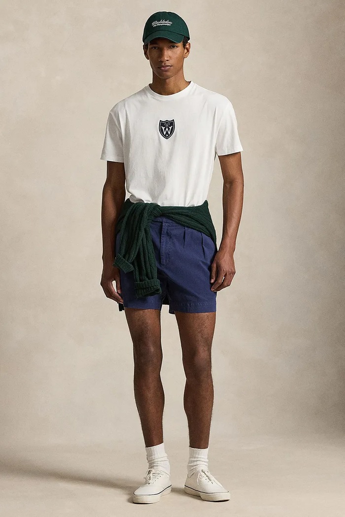 Odzież Polo Ralph Lauren T-shirt męski bawełniany 710B16076 biały