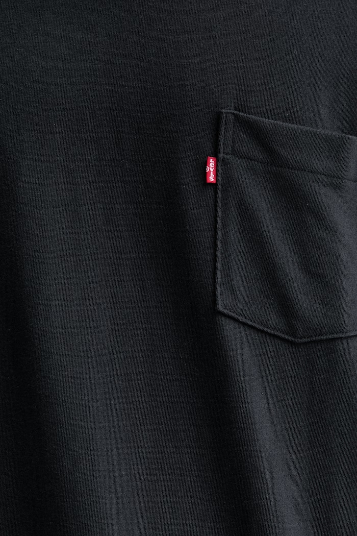 Levi's tricou din bumbac HALF SLV PKT 005OB.0003 negru