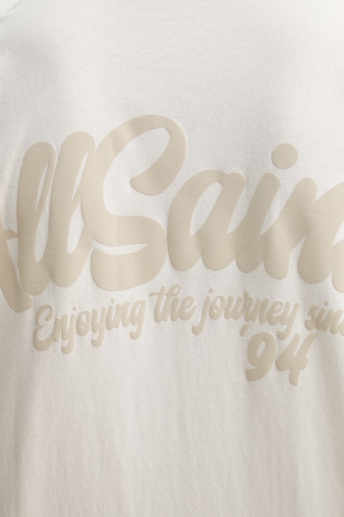 Бавовняна футболка AllSaints ODYSSEY M008PE бежевий