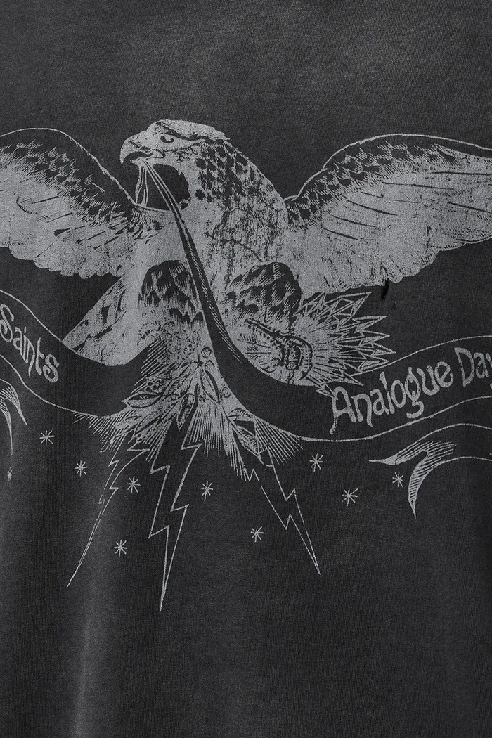 AllSaints pánske bavlnené tričko AETERNA M010PE čierna
