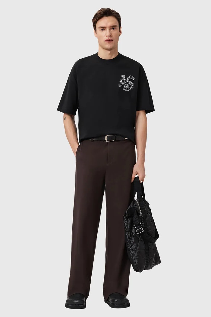 Odzież AllSaints t-shirt bawełniany MIXTAPE M031PE czarny