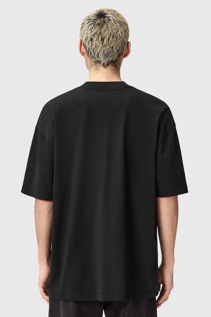 AllSaints t-shirt in cotone MIKRO M028JE nero SS26