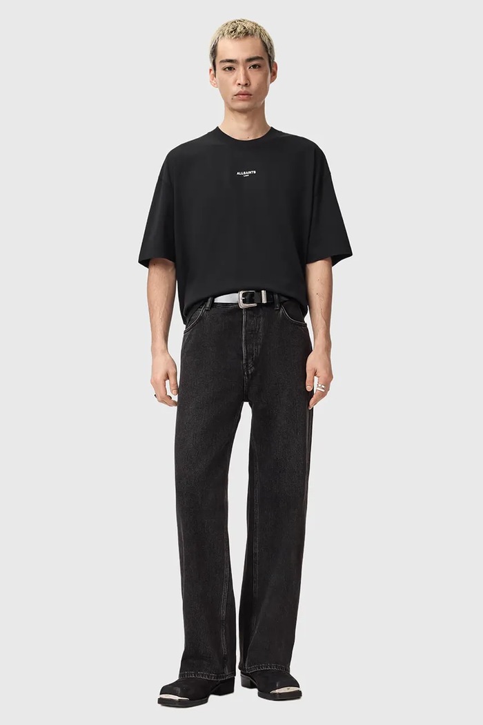 Abbigliamento AllSaints t-shirt in cotone MIKRO M028JE nero