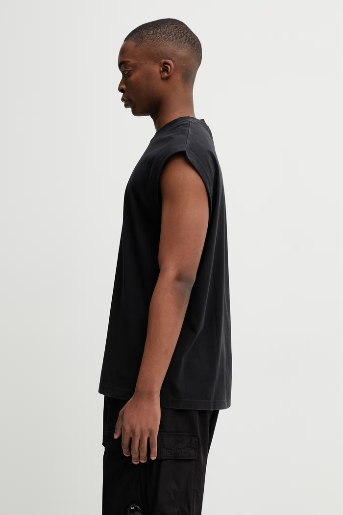 Бавовняна футболка VETEMENTS Cross Logo ME76TR176B чорний SS26