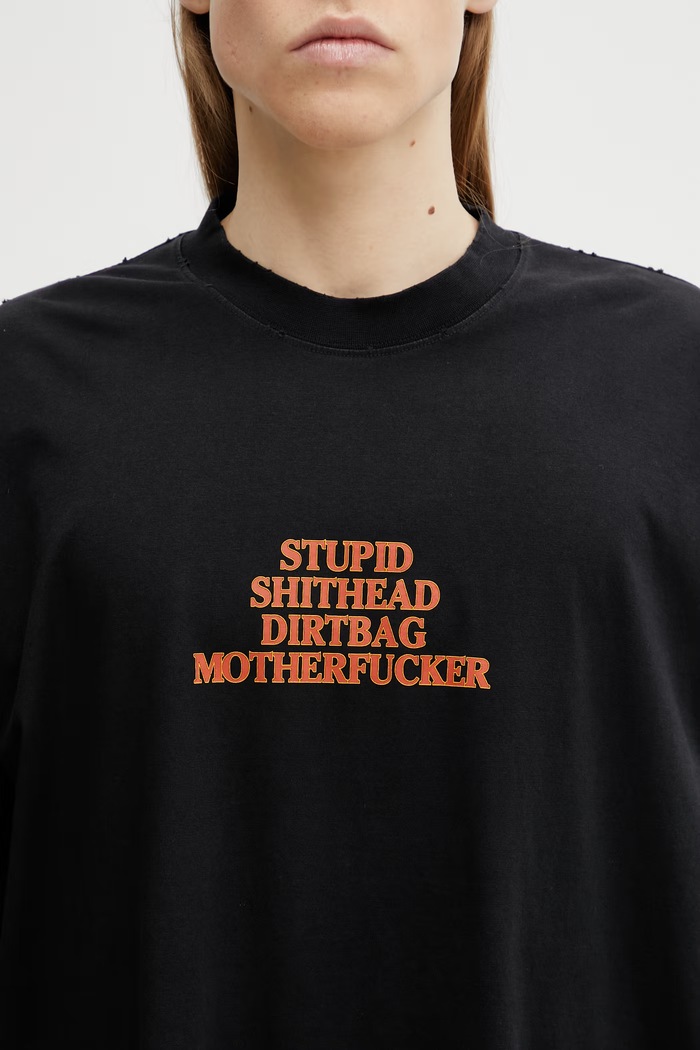 Бавовняна футболка VETEMENTS MF чорний ME76TR221B