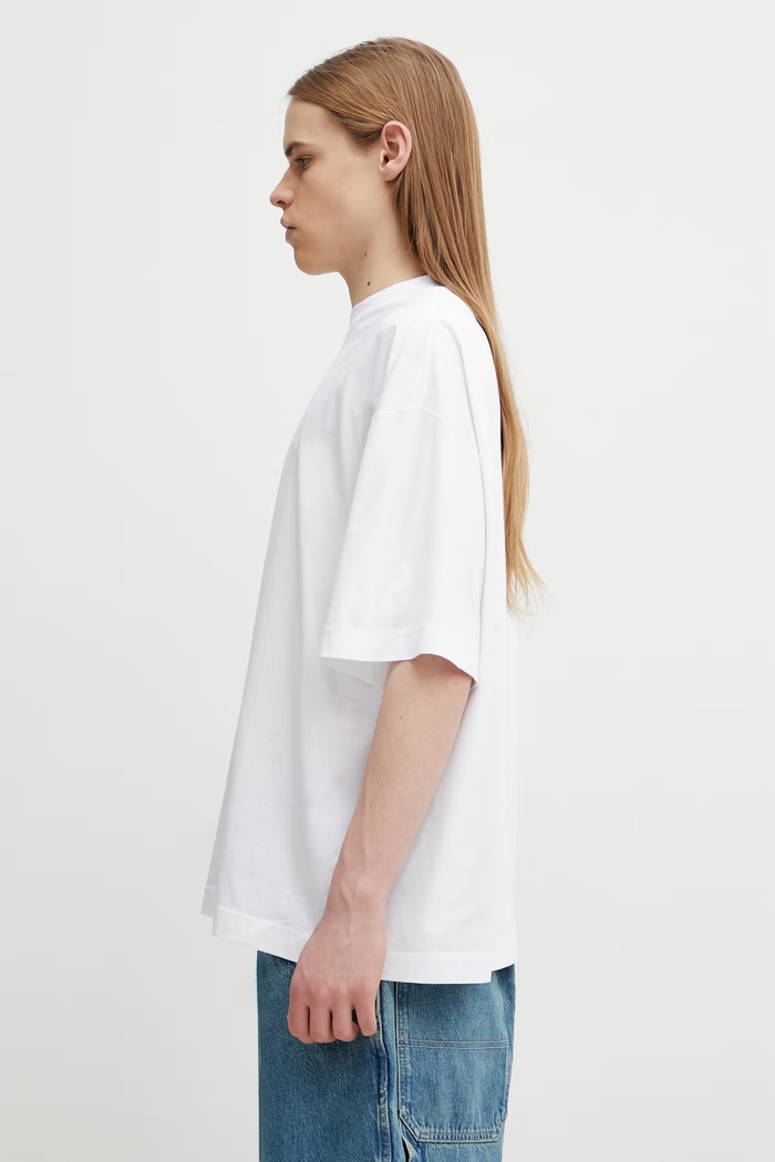 Бавовняна футболка VETEMENTS Japan Tourist ME76TR260W білий SS26