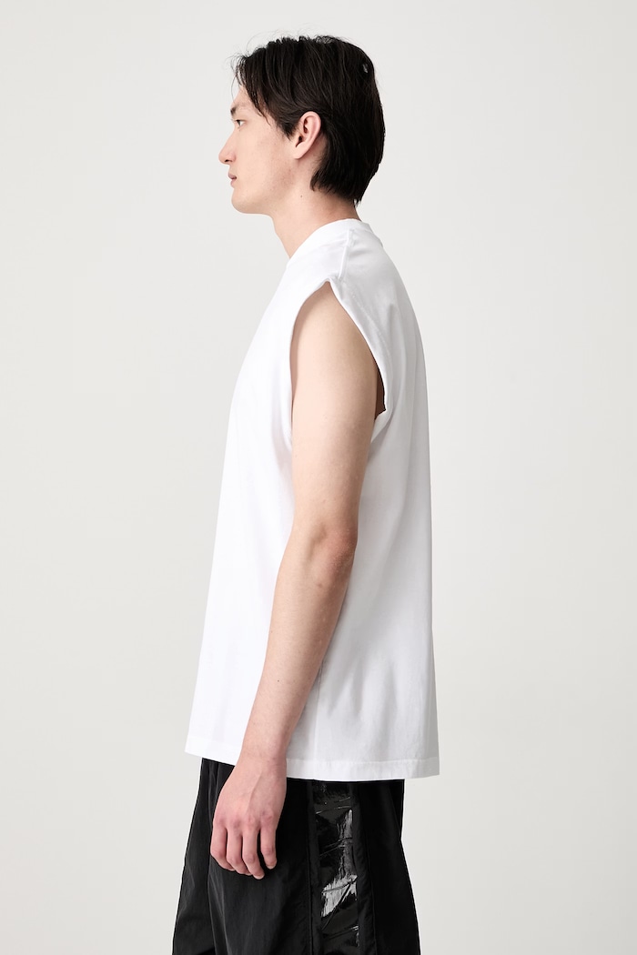 Vetements Cross Logo топ от памук мъжки ME76TR175W бял SS26