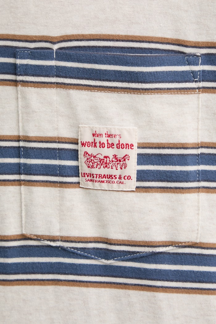 Bavlnené tričko Levi's SS TEE x WORKWEAR A5850.0027 béžová