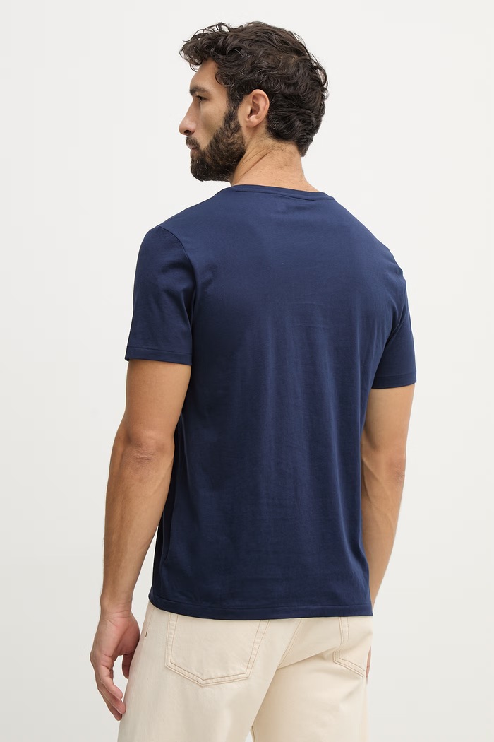 Oblečenie Bavlnené tričko Polo Ralph Lauren 714844756 tmavomodrá