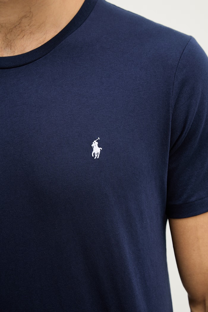 Bavlnené tričko Polo Ralph Lauren 714844756 tmavomodrá