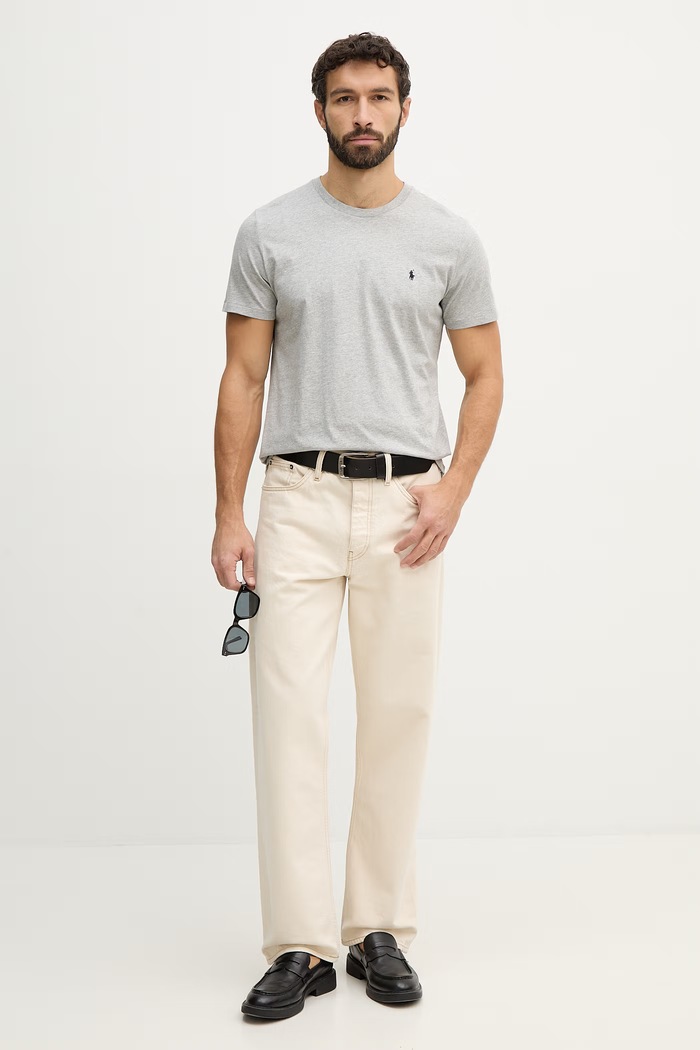 Bavlnené tričko Polo Ralph Lauren 714844756 sivá AA00