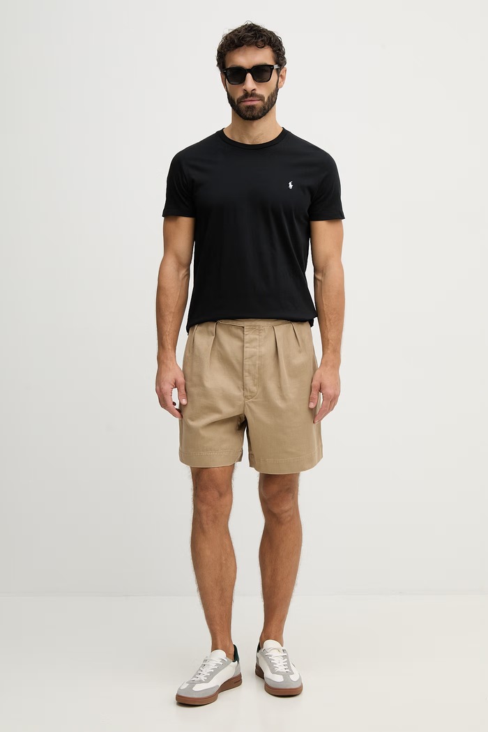 Bavlnené tričko Polo Ralph Lauren 714844756 čierna AA00