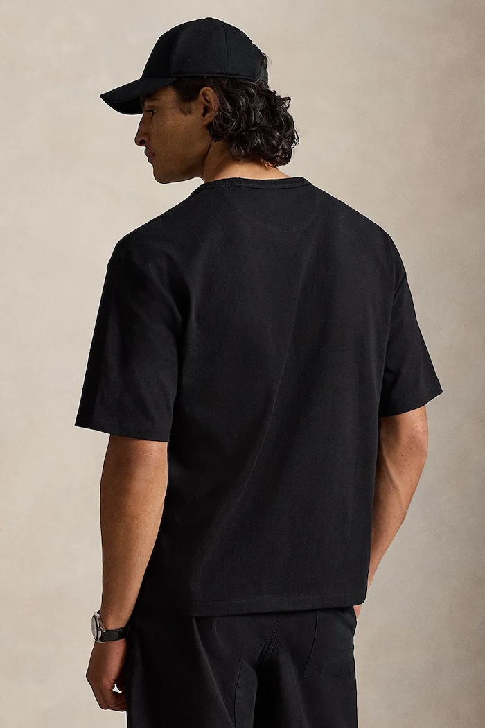 Polo Ralph Lauren T-shirt oversize męski bawełniany 710A12979 czarny SS26