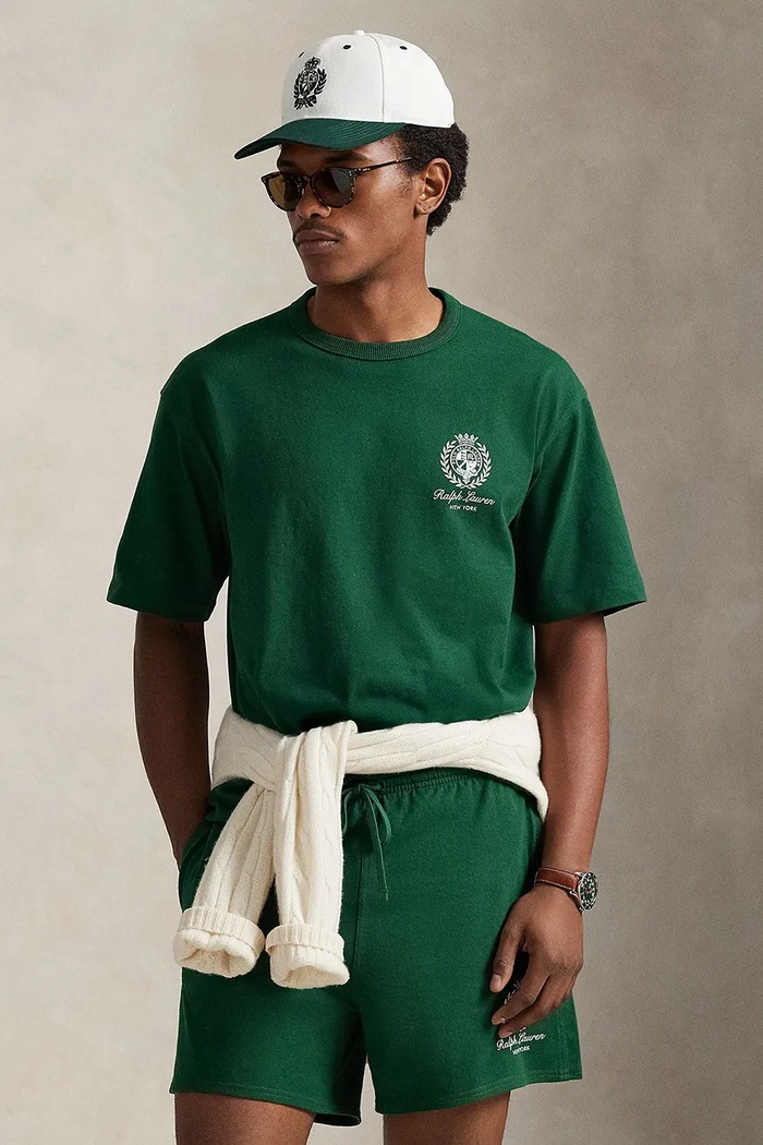 Bavlnené tričko Polo Ralph Lauren relaxed zelená 710A13265