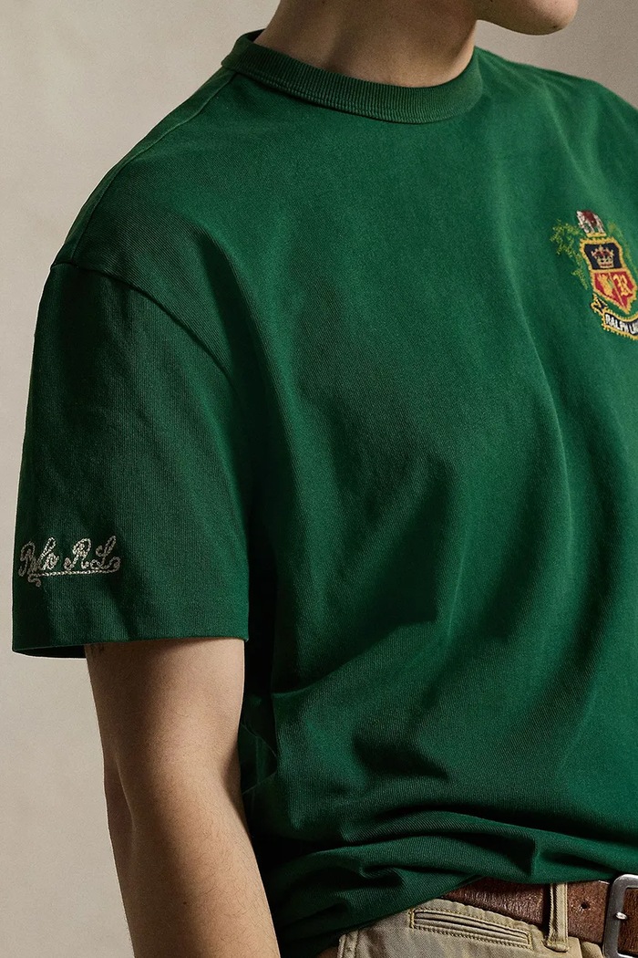 Polo Ralph Lauren tričko pánske bavlnené zelená 710B13519