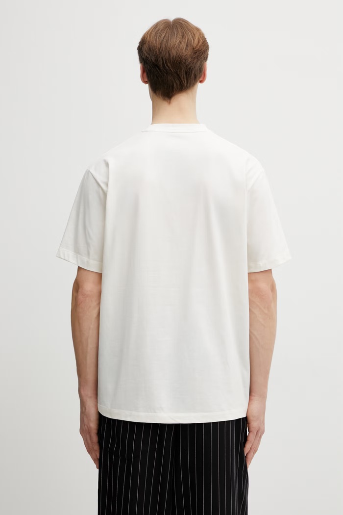 Odzież Y-3 t-shirt bawełniany VER SS TEE KQ9749 beżowy