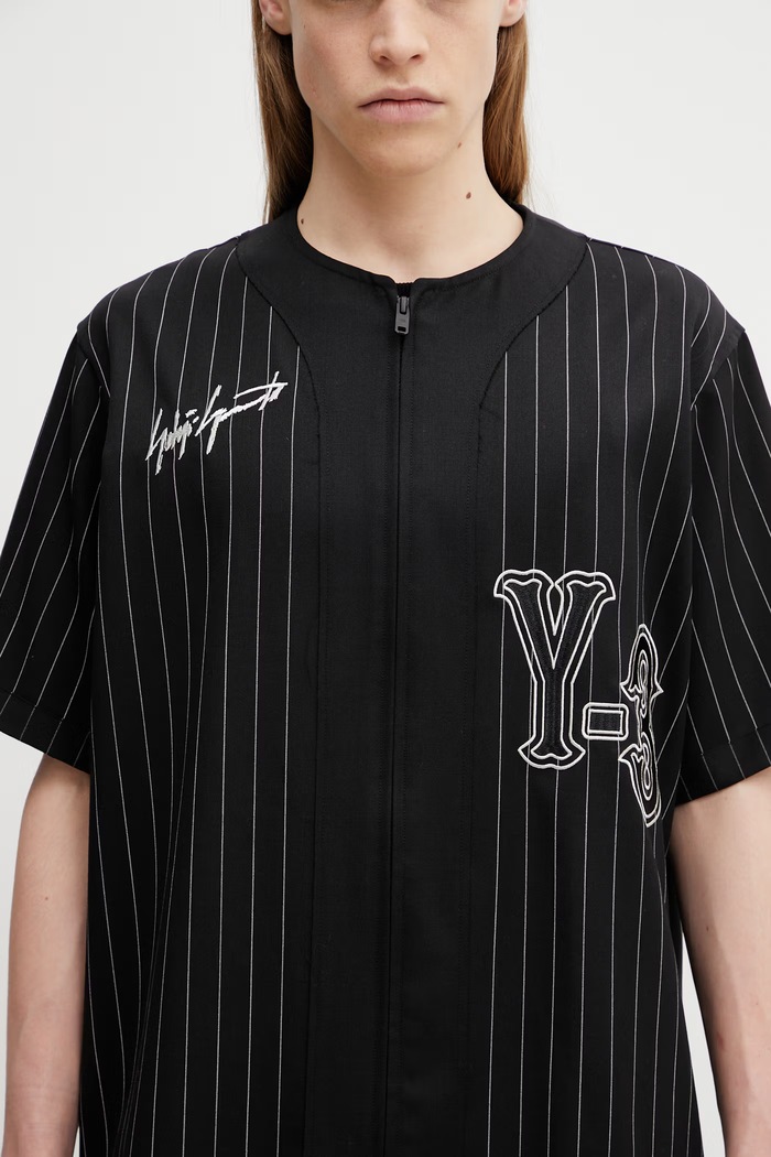 Y-3 koszula z dodatkiem wełny ELITE 5 BSBALL czarny KS7640