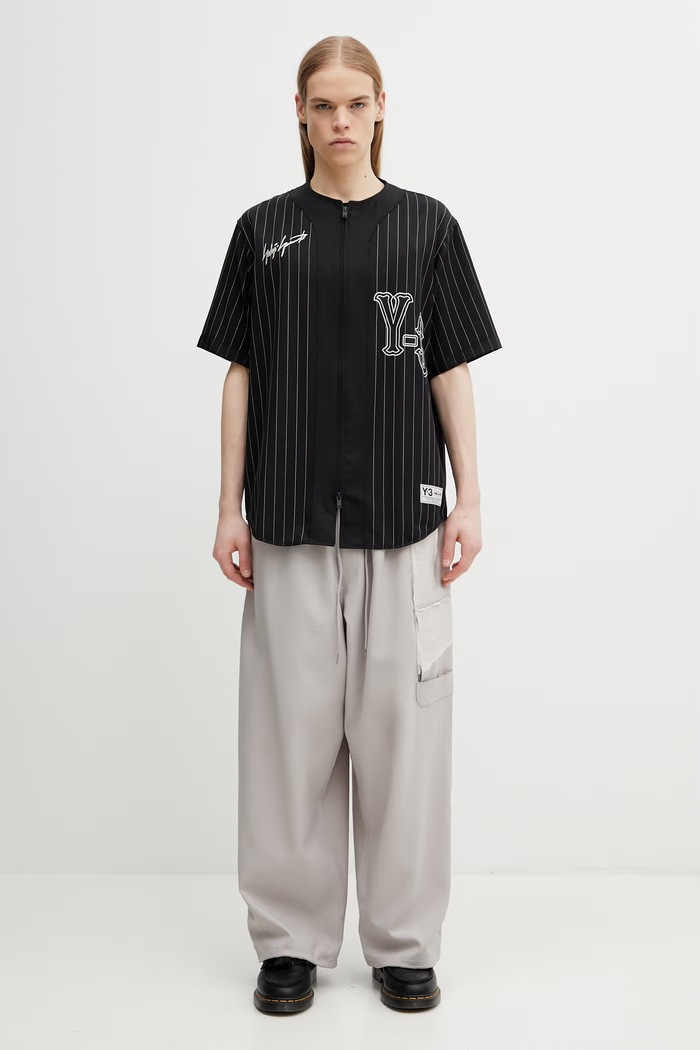 Y-3 koszula z dodatkiem wełny ELITE 5 BSBALL KS7640