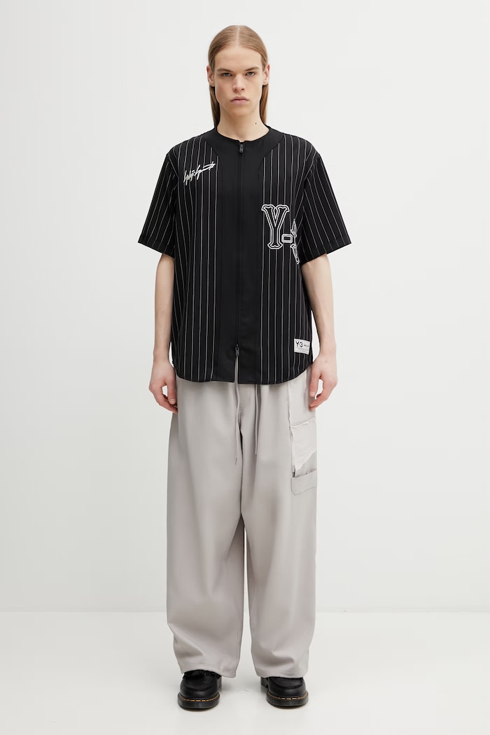 Y-3 koszula z dodatkiem wełny ELITE 5 BSBALL KS7640