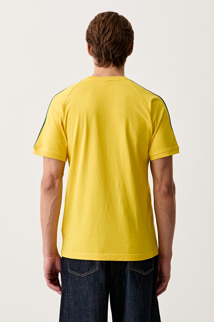 Odzież adidas Originals t-shirt bawełniany MONOGRAM 3S T KD0404 żółty