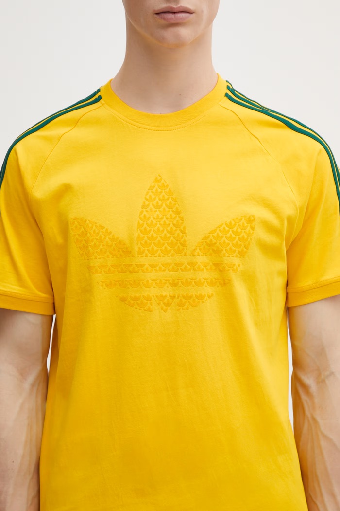 adidas Originals MONOGRAM 3S T футболка из хлопка для мужчин жёлтый KD0404