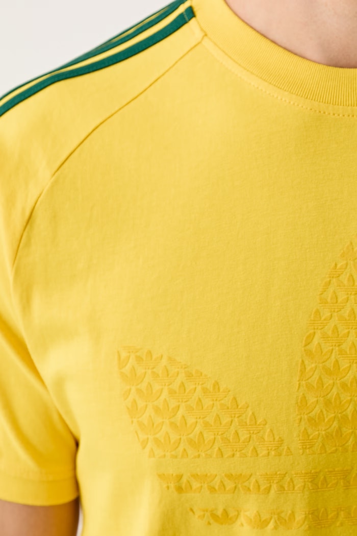 adidas Originals t-shirt bawełniany MONOGRAM 3S T KD0404 żółty