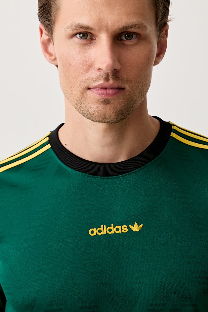 adidas Originals T-shirt męski JACQUARD JSY zielony KE3337