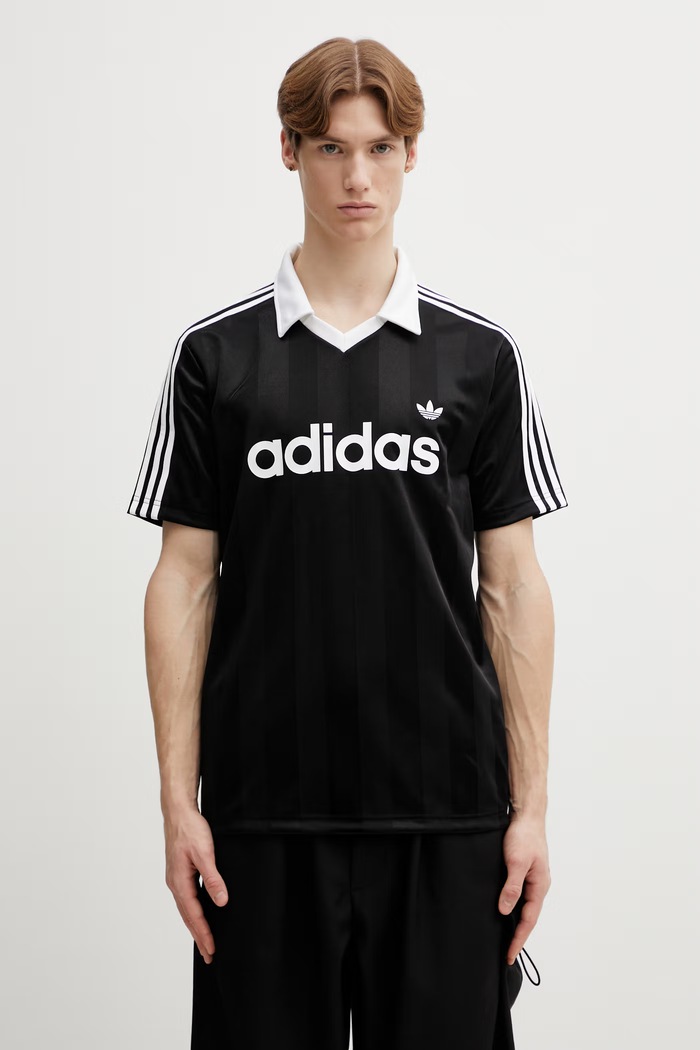adidas Originals JSY поло чоловіче надрук чорний KE3584