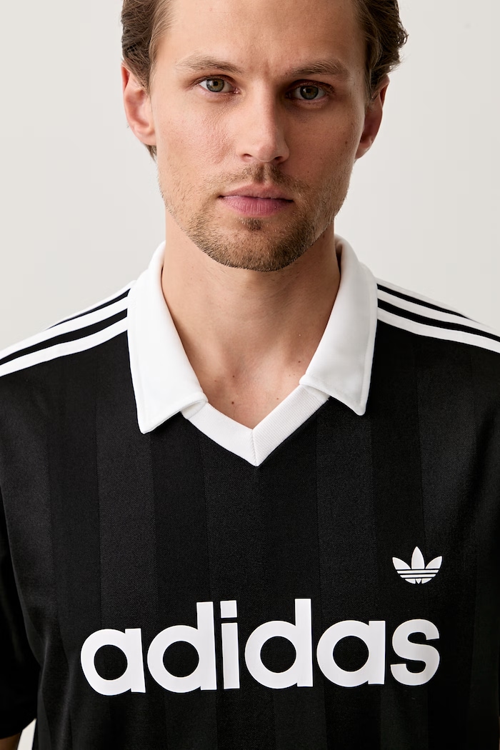 adidas Originals тениска с яка мъжка JSY черен KE3584