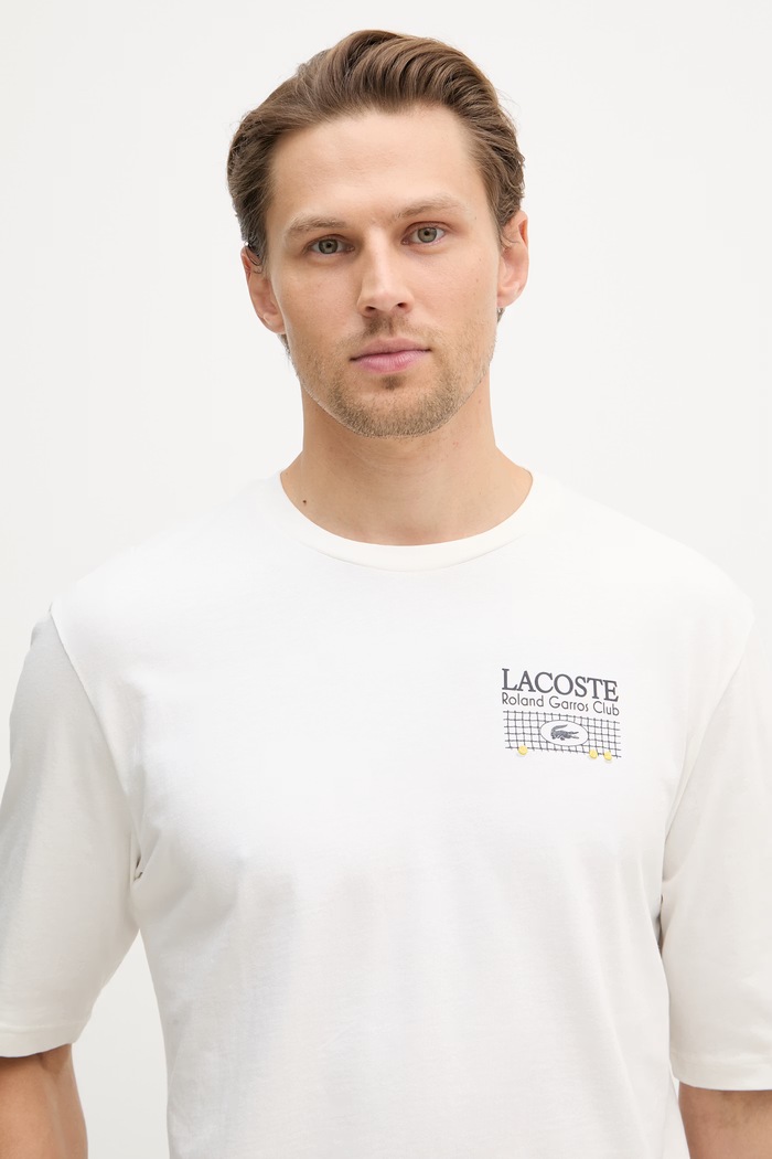 Lacoste тениска мъжка памучна бял TH0375
