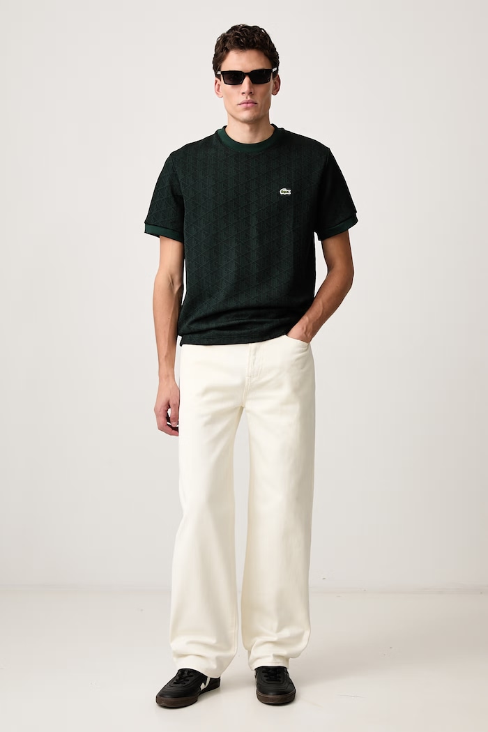 Lacoste T-shirt męski TH1197 zielony SS26