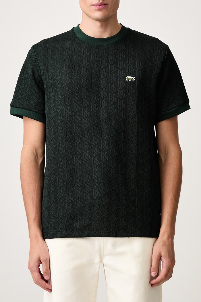 T-shirt męski Lacoste zielony TH1197