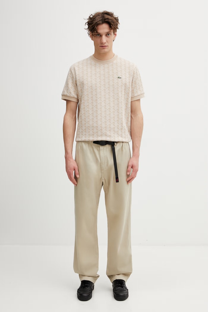 Lacoste t-shirt ανδρικό TH1197 μπεζ