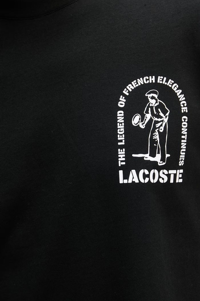 Lacoste kratka majica moška bombažna TH1433 črna