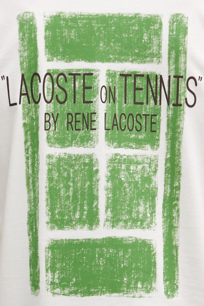 Lacoste T-shirt ανδρικό βαμβακερό TH2197 λευκό