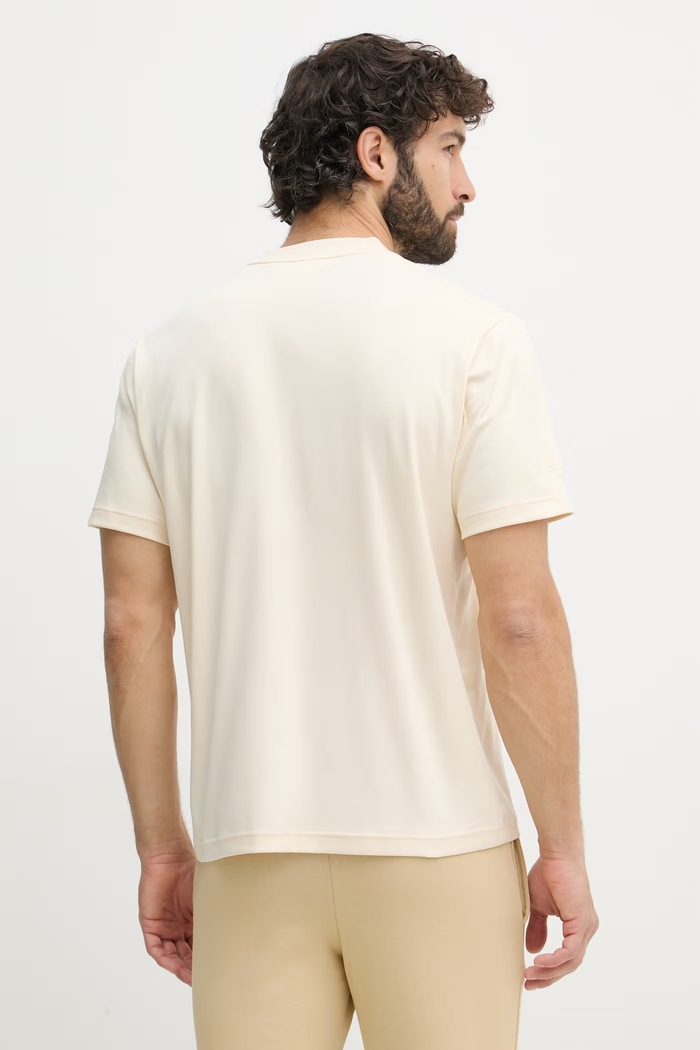 Oblečení Lacoste basic tričko bavlněné pánské TH5931 béžová