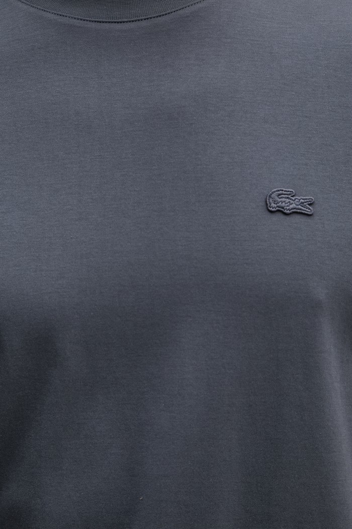 Lacoste basic tričko bavlněné pánské TH5931 šedá