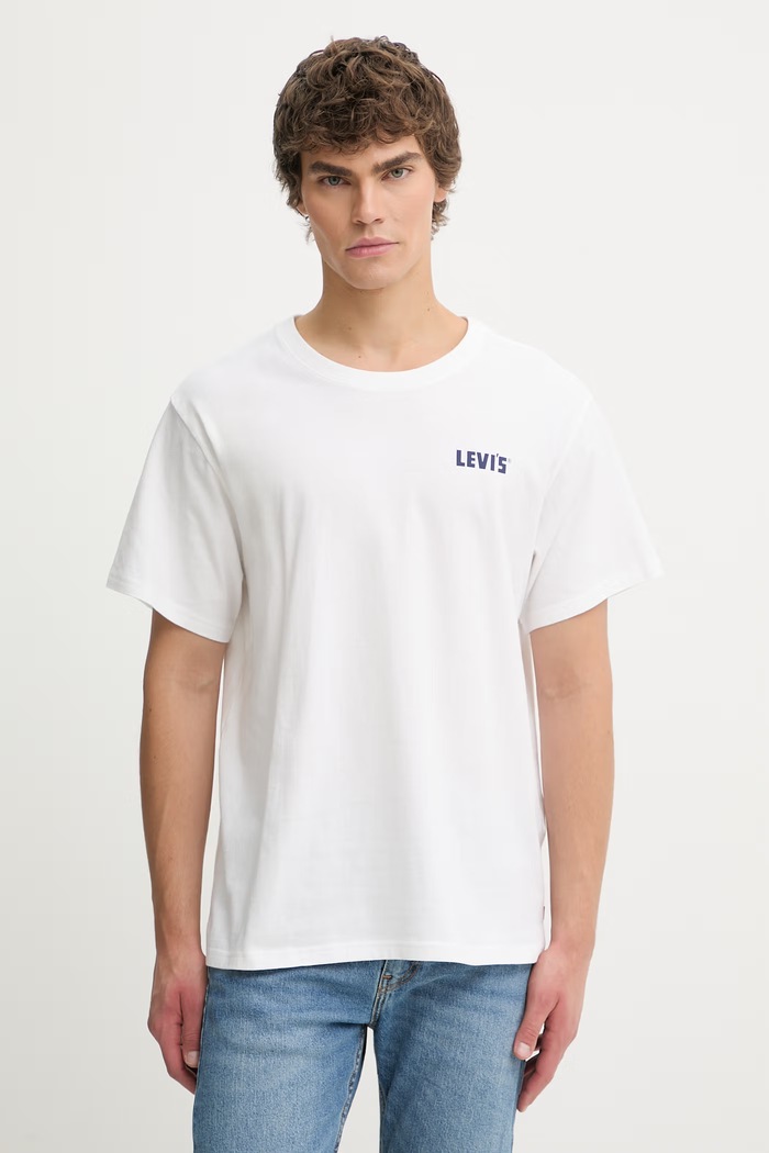 Дрехи Памучна тениска Levi's SS RELAXED FIT 16143.2447 бял