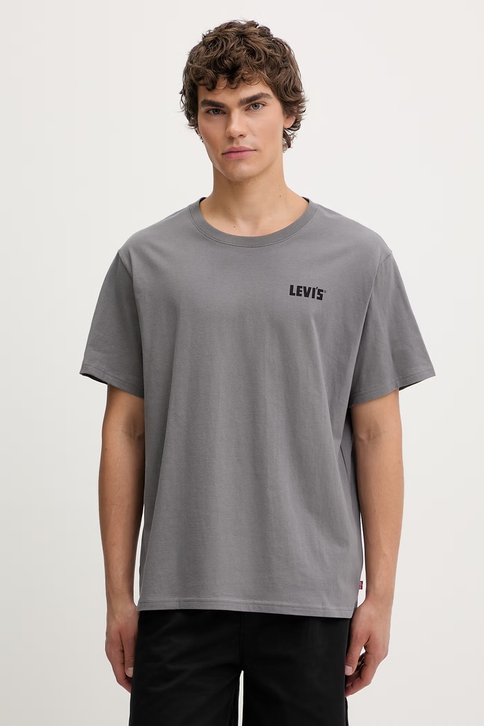 Îmbrăcăminte Levi's tricou din bumbac SS RELAXED FIT 16143.2496 gri