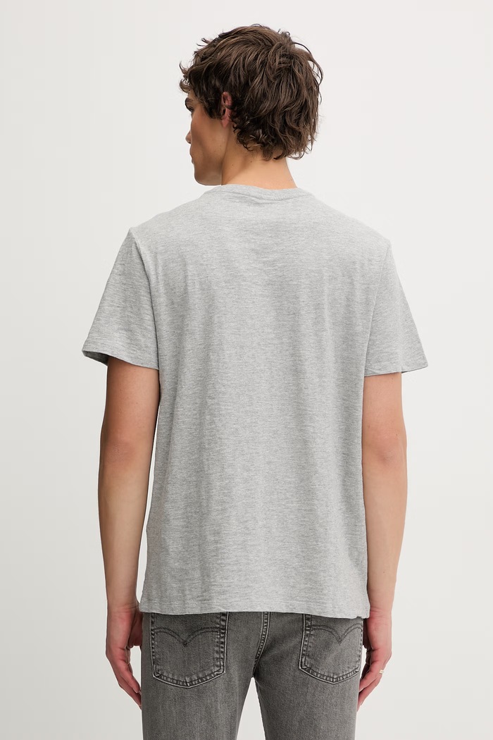 Oblečenie Bavlnené tričko Levi's SS CLASSIC POCKET 19342.0171 sivá