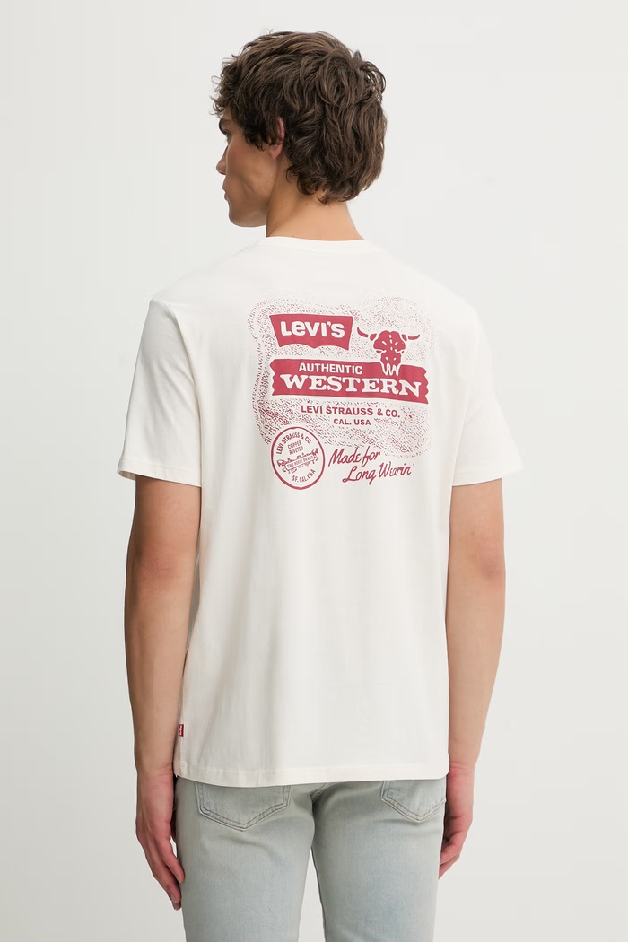 Levi's tricou din bumbac GRAPHIC print bej 22491.1974