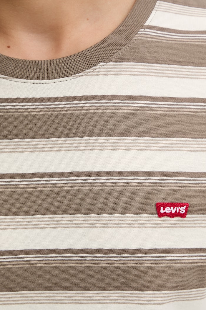 Levi's tricou din bumbac SS ORIGINAL HM 56605.0306 bej