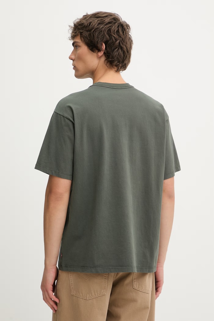 Odzież Levi's t-shirt bawełniany VINTAGE FIT GRAPHIC 87373.0395 zielony