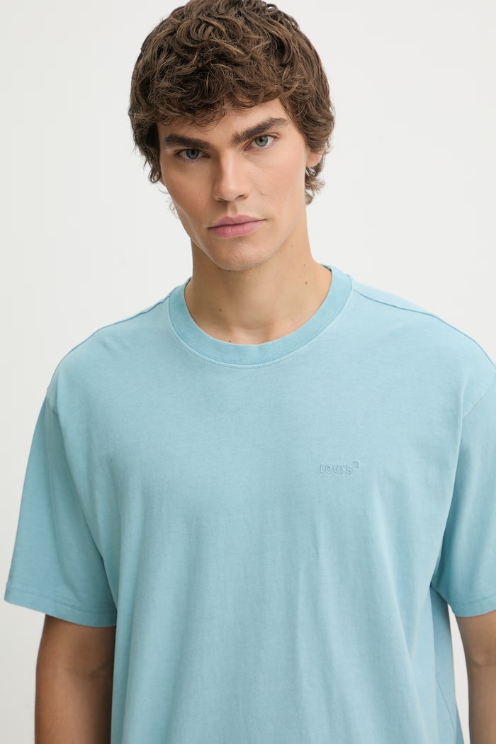 Levi's tricou din bumbac RED TAB VINTAGE albastru A0637.0180