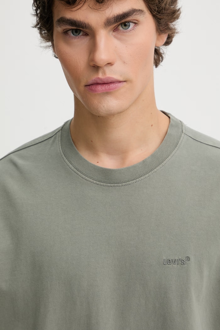 Levi's tricou din bumbac RED TAB VINTAGE verde A0637.0189