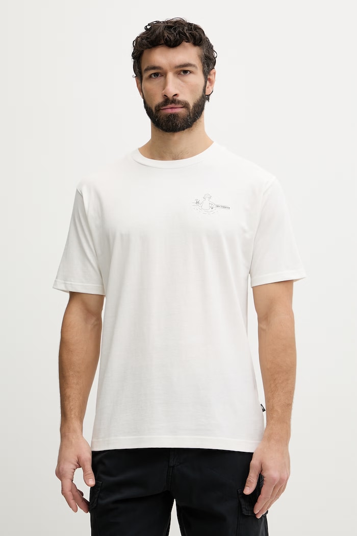 Oblečení New Balance tričko pánské bavlněné Fountain MT61J9ICSST béžová