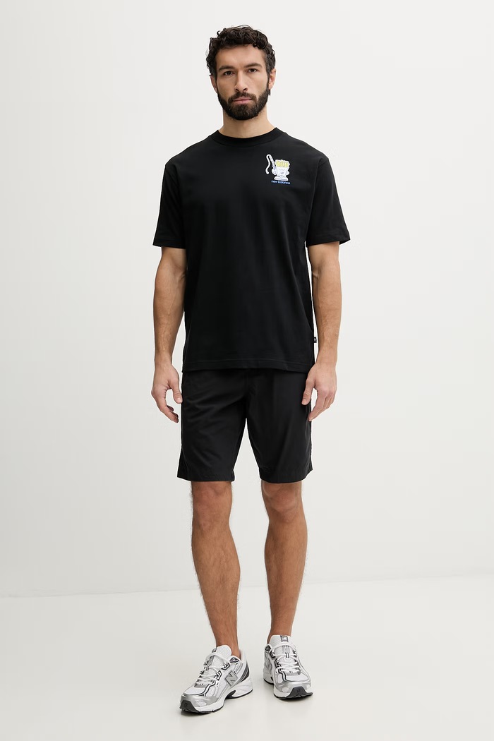 New Balance t-shirt ανδρικό βαμβακερό Fish and Chips MT61I5BMBK μαύρο SS26