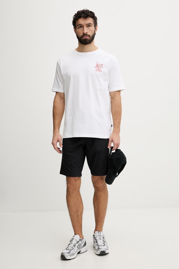 New Balance T-shirt ανδρικό βαμβακερό Ramen MT61H51DWT λευκό SS26