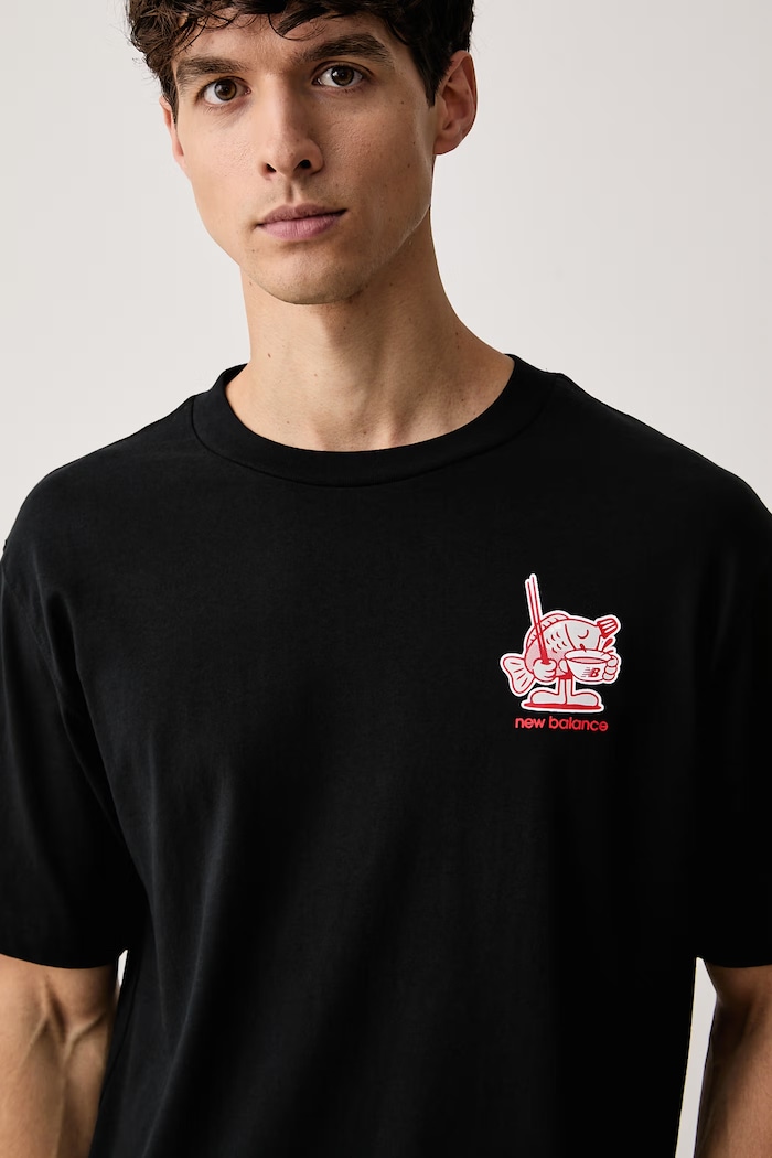 New Balance tričko pánské bavlněné Ramen černá MT61H51DBK